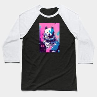 Astronaut kita inu portrait Baseball T-Shirt